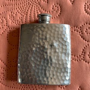 3oz ENGLISH PEWTER HIP FLASK RUSTIC